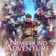 The official artwork for Newfound Adventure, showing a Warrior of Light walking back into the life of a wandering thrillseeker, leaving echoes of their prior jobs behind.